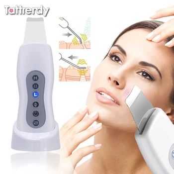 Ultrazvučni čistač za lice, četke za kože, čišćenje pora, uklanjanje mitesera, akni, bora, rf, kozmetički aparat, lift, vodeni piling