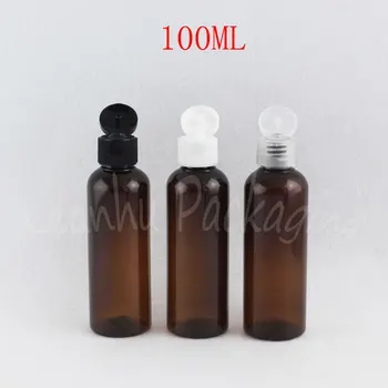Plastična boca s okruglog rame 100 ml, boca za pakiranje šampon / Losion 100CC, Prazan Kozmetički kontejner