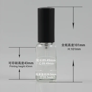 Kineska tvornica prozirna boca uzoraka volumena 20 ml alat za putovanja kozmetički kontejner za parfem staklena boca s pištoljem