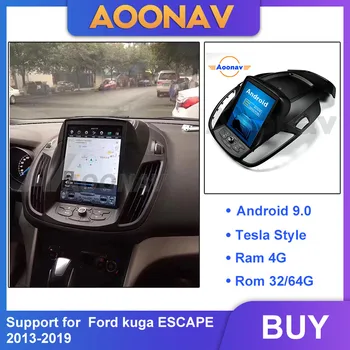 2din Android auto radio Media player za Ford kuga ESCAPE 2013-2018 auto stereo авторадио Tesla GPS navigacija DVD-player