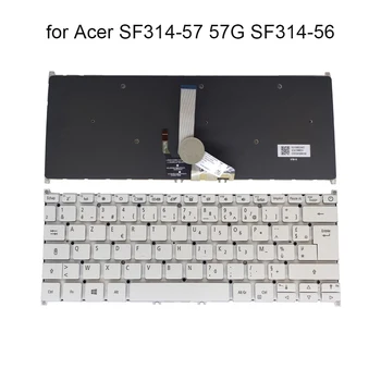 Azerty Francuski Tipkovnica s pozadinskim Osvjetljenjem Acer Swift 3 SF314-57 SF314-57G SF514-52 FR Eura tipkovnica za prijenosna računala svjetlo NKI13130P8