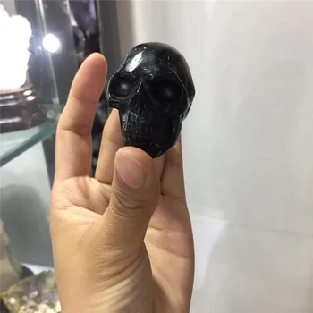 energetski dragi kamen prirodni crni opsidijan kristalnu lubanju reiki liječeći dragulj ručni rad kvarc kristalnu lubanju u rasutom stanju
