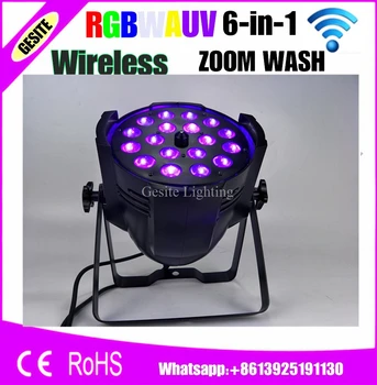 18x18 W RGBWA UV 6В1 Zoom Par Light DMX 7/11 Kanala Tajvan Тяньсинь