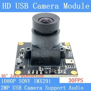 2-Megapiksela prilagodnik za širokokutna snimanja Bez Distorzije Zvjezdane svjetiljka s slabog osvjetljenja 1080P SONY IMX291 Web kamera UVC 30 sličica u sekundi USB Modul Kamere s Mikrofonom