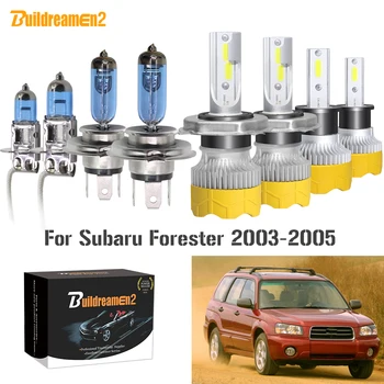 Buildreamen2 4 kom. Auto Farova Hi/Lo Snop svjetla za Maglu Auto LED Halogena Svjetla Žarulja 12 v Za Subaru Forester 2003 2004 2005