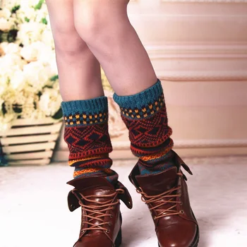 Tople Čarape Iz Organske merino Vune i Kašmira, Pletene Tajice Bez Koštice, Zimske Luksuzne Čarape U Boho Stilu Za Žene i Djevojčice, Božićni Poklon
