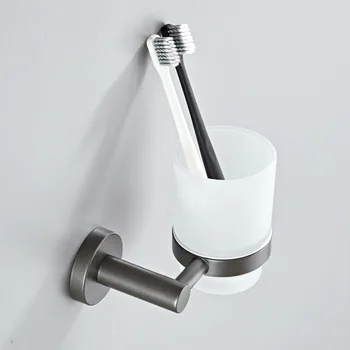 Kupaonica zidni kuhinja i kupatilo jednostavno okruglo šasije okovi ovjes siva nosač čaša za ispiranje usta jedna šalica