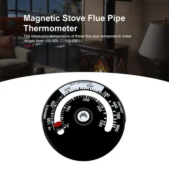 Magnetni Termometar Dimnjaka Peći Lampica Gori Peći Senzor Temperature Grijača Drva plamenik štednjaka Dimnjak Ventilator Termometar