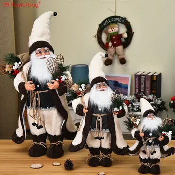 Razigran torba Djed Mraz i Lutke 2020 Božićni ukras Santa igračke Božićne dekoracije su Najbolji darovi za djecu 60/45/30 CM AA41
