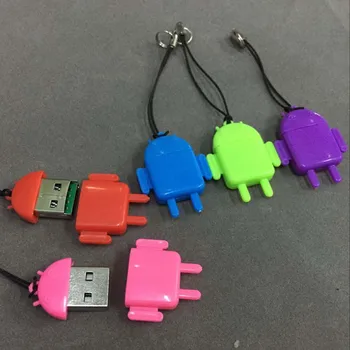 Mini Kreativni poklon robot USB 2.0 TF ili Micro SD card reader čitač Memorijske Kartice