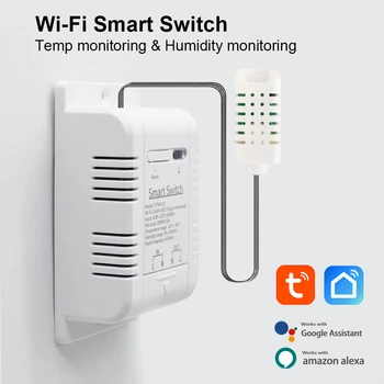 Tuya Smart 3000 W 16A WiFi Daljinski Prekidač za Bežičnu Termostat za Kontrolu Temperature i Vlažnosti s Kontrolom potrošnje Energije