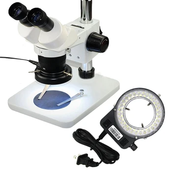 Prijenosni 56LEDs ABS Podesiv Mikroskop Kružnom Svjetiljka Svjetlo Lampe Svijetle