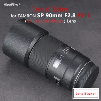 Tamron 90 F2.8 EF Mount F017 Objektiv Premium Naljepnica Koža za TAMRON 90 mm f2.8 Di MACRO VC USD Gen3 Len Zaštitna Naljepnica Zaštitna Folija