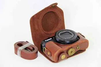 Torba za kamere od Umjetne Kože, Torbica za Canon powershot G7XII G7X II G7X Mark II s ramenom remen, 4 Boje Na Izbor