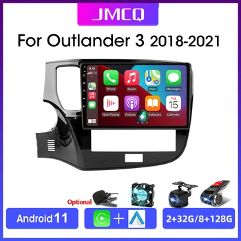 JMCQ 2 Din Android 10 Auto Radio, Media Player, Car Stereo Za Mitsubishi Outlander 3 III GF0W GG0W 2018 - 2021 CarPlay