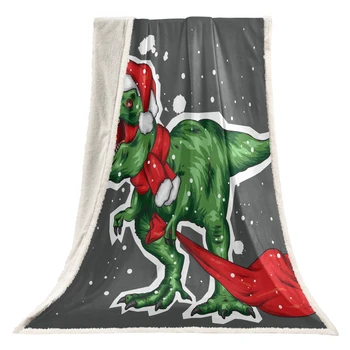 Novi Deka S Cartoonish po cijeloj površini Dinosaura, Donje Мультяшное Smrznuto Deka, Debelo двухслойное Фланелевое Deka, vune pokrivač, deka утяжеленное
