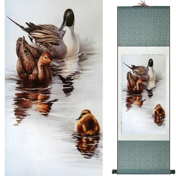 Ptice i cvijeće slikarstvo svileni svitak slikarstvo tradicionalne kineske umjetničke slikarstvo ukras kuće slikarstvo 2019072007