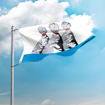 Zastava Petropavlovsk-Kraljevska 3*5 metara 90*150 cm Zastave gradova u Rusiji Transparente s individualnim Uređenjem Poliester Otporan na UV Zračenje i Dvostruki Firmware