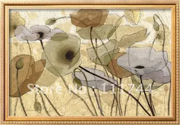 Sažetak cvjetni uzorak Fluidity IV od Shirley Novak suvremena umjetnost Visoke kvalitete 100% ručno oslikana