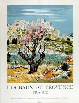 RIJEDAK VRUĆE FRANCUSKI STARINSKI PROMETNI PLAKAT Baux-de-Provence Svila Plakat Zidni Dekor Sobe Slikarstvo Kućni Dekor