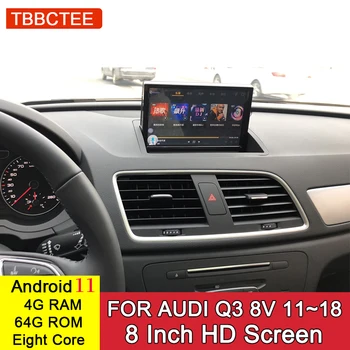 Android 11 Sustav 4 + 32 GB GPS Navigacija Za Audi Q3 8 U 2011. ~ 2018 MMI 2 G 3G RMC Auto Media Player, Stereo Radio Navi