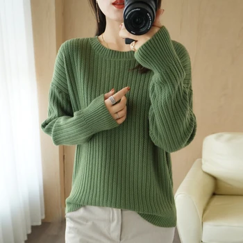 Jesensko-zimskom ženski kašmir pulover s visokim воротом, pletene osnovni topli džemper 2021, ženski pulover, moderan džemper 2148