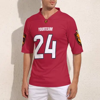Izrada po Mjeri Houston Broj 24 Nogometne Dresove Klasicni Gay Ragbi Dres Sportski Proizveden Na Red Shirt Za Ragbi