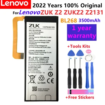 100% Originalni 3500 mah BL268 Baterija Za Lenovo ZUK Z2 ZUKZ2 Z2131 Izmjenjive Baterije Mobilnog telefona + Besplatni Alati