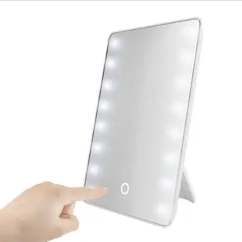 Ogledalo za šminkanje s 8/16 led Kozmetičko Ogledalo sa Touch Затемнителем Punjač Baterije za Desktop Kretanje u Kupaonici