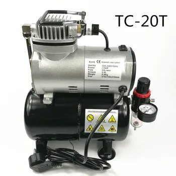 TC20T Mali Kompresor Tiha Namještaj Popravak Kože Manikura Model Bojanje Airbrush Pumpa