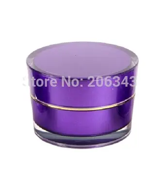 Boca proširenje vrhnje suženi oblik 50G пурпурная akril, kozmetički kontejner, banke za kreme, Kozmetički banke, Plastična ambalaža