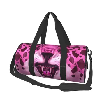 Pink/Ljubičastu masku za usta životinja Kipo Jaguar, torba Preko Ramena, Veliki Kapacitet Za pohranu za kupovinu na otvorenom Kipo i dob