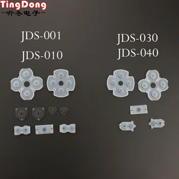 TingDong 120 kompleta Silikona Sprovode Gumene Tipke za Play Station 4 PS4 Kontroler JDS-030 010 001 JDM-030 Nova Verzija