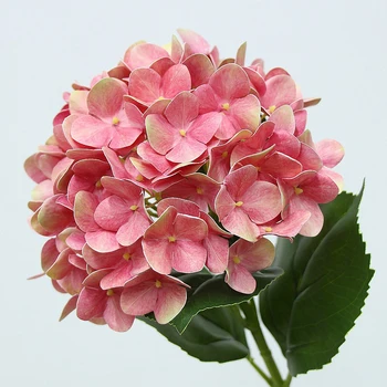1 Grančica Umjetnih boja hortenzija 3d osjećaj uređenje blagi ukras izgled Svadbena Dekoracija vrta Lažni Cvijeće
