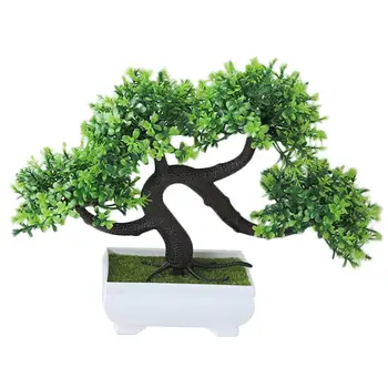Umjetna Stabla Bonsai Lažno Ukras Biljke Biljke u Loncima Umjetne Biljke za Desktop Dekorativne Zaslona