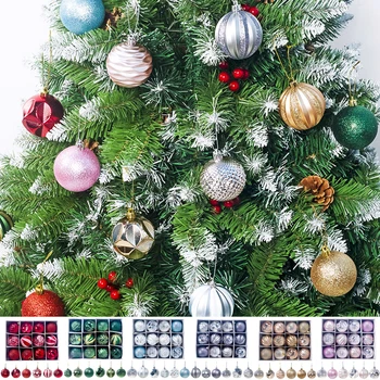 12ШТ Božićni Balon Dekoracije Božićno Drvce Prijateljstva za Višekratnu upotrebu Plastične Božićno Drvce bilo koji otvoreni položaj Ukras Višebojno Božić