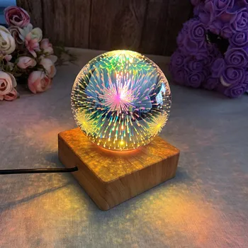 Led noćno svjetlo 3D kristal Vatromet lampe za Romantične Lampe Raspoloženje noćno svjetlo Stakleni krov za Božićne Dekoracije Svjetlosti