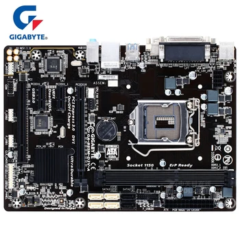 Gigabyte GA-B85m-D3V-A Izvorna matična ploča LGA 1150 DDR3 USB3.0 16G B85 B85M-D3V A Tablica matična ploča SATA III matična ploča koristi