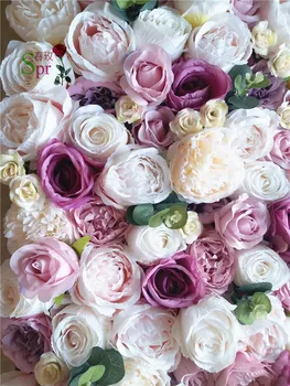 SPR Besplatna dostava 10 kom./lot 3D Umjetna ruža božur i cvijet hortenzije zid vjenčanje pozadina umjetni cvjetni aranžmani