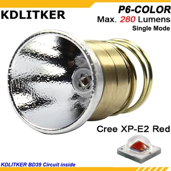 KDLITKER P6-u BOJI Cree XP-E2 Crvena 620 nm 280 lumena 3 - 9 1-uspostavljanje priključak OP P60 (promjer 26,5 mm)