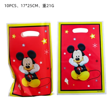 Disney Crvena Mickey Mouse Tema Party Poklon Paketi Poklon Povratne Pakete Dječji Tuš Večernje Suveniri Dječji Rođendan Torbe Za Čokolade