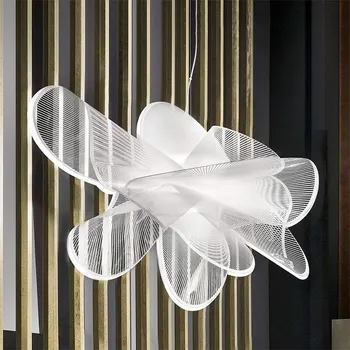 Skandinavski LED Viseće Svjetiljke Moderni Dnevni boravak Spavaća soba Viseći Svijećnjak Mreže Pređe Viseći Svijećnjak Unutrašnjost Industrijski Dekor Lampa