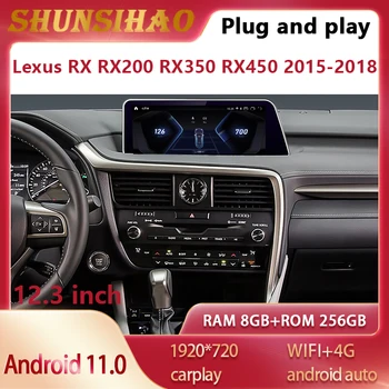 ShunSihao auto radio GPS navigacijski multimedijski uređaj Za Lexus RX RX200 RX350 RX450 2015-2018 android sve u jednom carplay авторадио mediji