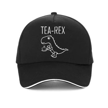 Čajna kapu rex, zabavna kapu sa slikom dinosaura, slatka Kapu, funky Muška Ženska kapu s cartoonish po cijeloj površini, godina Vizir, hip-hop...