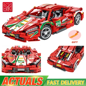 Kompatibilnost s Lego Technical Mork Ferrari Gradivni Blokovi Sportski Auto Utrke MOC Super Model Kit Cigle Igračke za Male Dječake Pokloni