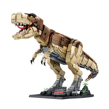 T. rex Divljanje Panlos 611001 Dinosaur Тираннозавр Skupština Model Gradivni Blokovi, Cigle Dječje Igračke Za Dječake Poklon Set