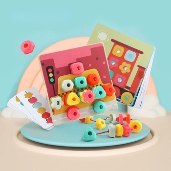 Gljiva 3D Puzzle Umjetnost Gumb Set za Nokte Edukativne Igračke za Djecu, Dječje Igračke 0 Do 36 Mjeseci Kompozitni Dio Kreativnog Mozaika