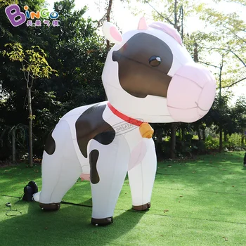 Personalizirano 3,4x3 metra Div Inflatable Mliječna Krava za Uređenje Vrta Igračke BG-C0487