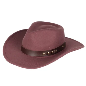 veleprodaja Unisex jesensko-zimski Panama city jazz фетровая šešir zapadna klasična kauboj фетровая šešir