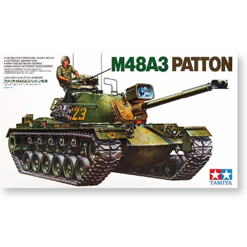 Tamiya Prikupljene Model 1/35 Amerika M48A3 PATTON Tenk Patton Plastični Construction Set Za Crtanje Vojna Igračka Model 35120
